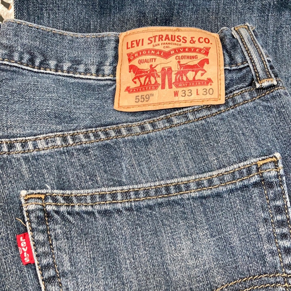 Levi’s 559 jeans blue 33 waist 30 leg